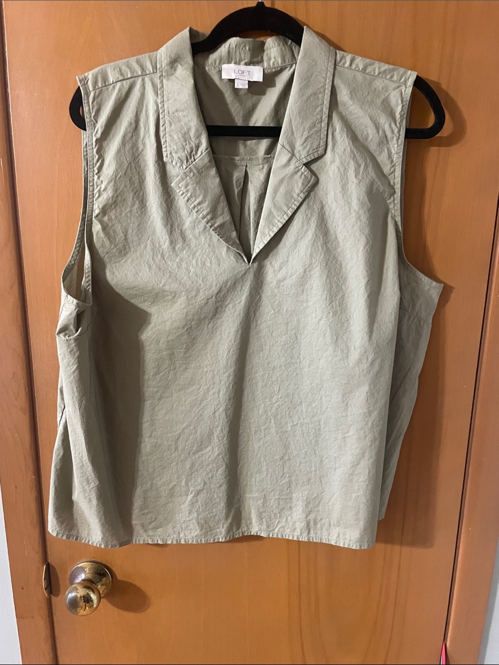 Loft sleeveless blouse.